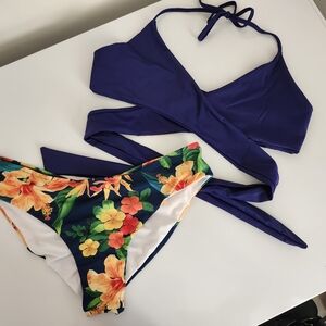 Cupshe Tropical Leaf Print Bikini